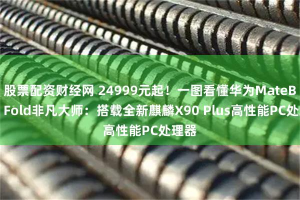 股票配资财经网 24999元起！一图看懂华为MateBook Fold非凡大师：搭载全新麒麟X90 Plus高性能PC处理器